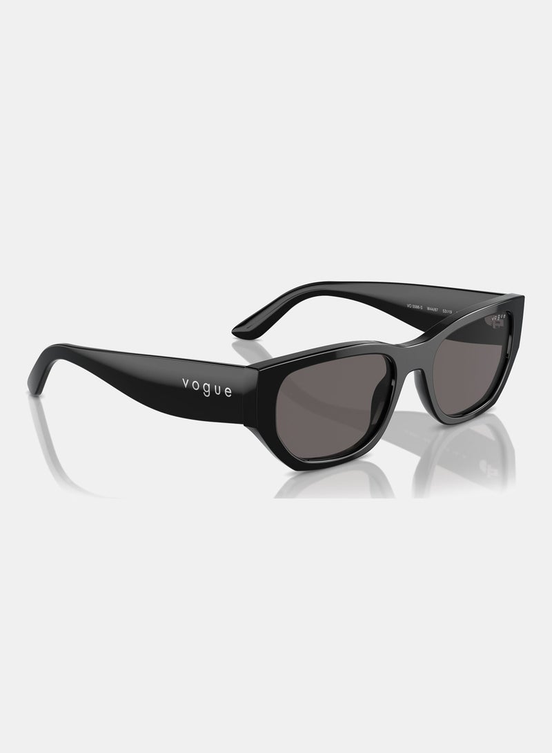 Vogue Full-Rimmed Rectangular Sunglasses 5586S,53, W44,87 - Image 3